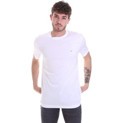 vaatteet Miehet Lyhythihainen t-paita Calvin Klein Jeans K10K106360 Valkoinen