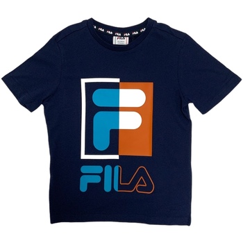 vaatteet Lapset Lyhythihainen t-paita Fila 688149 Sininen