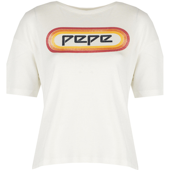vaatteet Naiset Lyhythihainen t-paita Pepe jeans PL504476 | Paula Beige