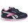 kengät Lapset Matalavartiset tennarit Reebok Sport Royal CL Jogger Mustat, Vaaleanpunaiset, Hopeanväriset