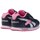 kengät Lapset Matalavartiset tennarit Reebok Sport Royal CL Jogger Mustat, Vaaleanpunaiset, Hopeanväriset