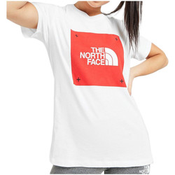 vaatteet Naiset T-paidat & Poolot The North Face SS BOX Valkoinen