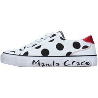 kengät Naiset Matalavartiset tennarit Manila Grace S631CP Valkoinen