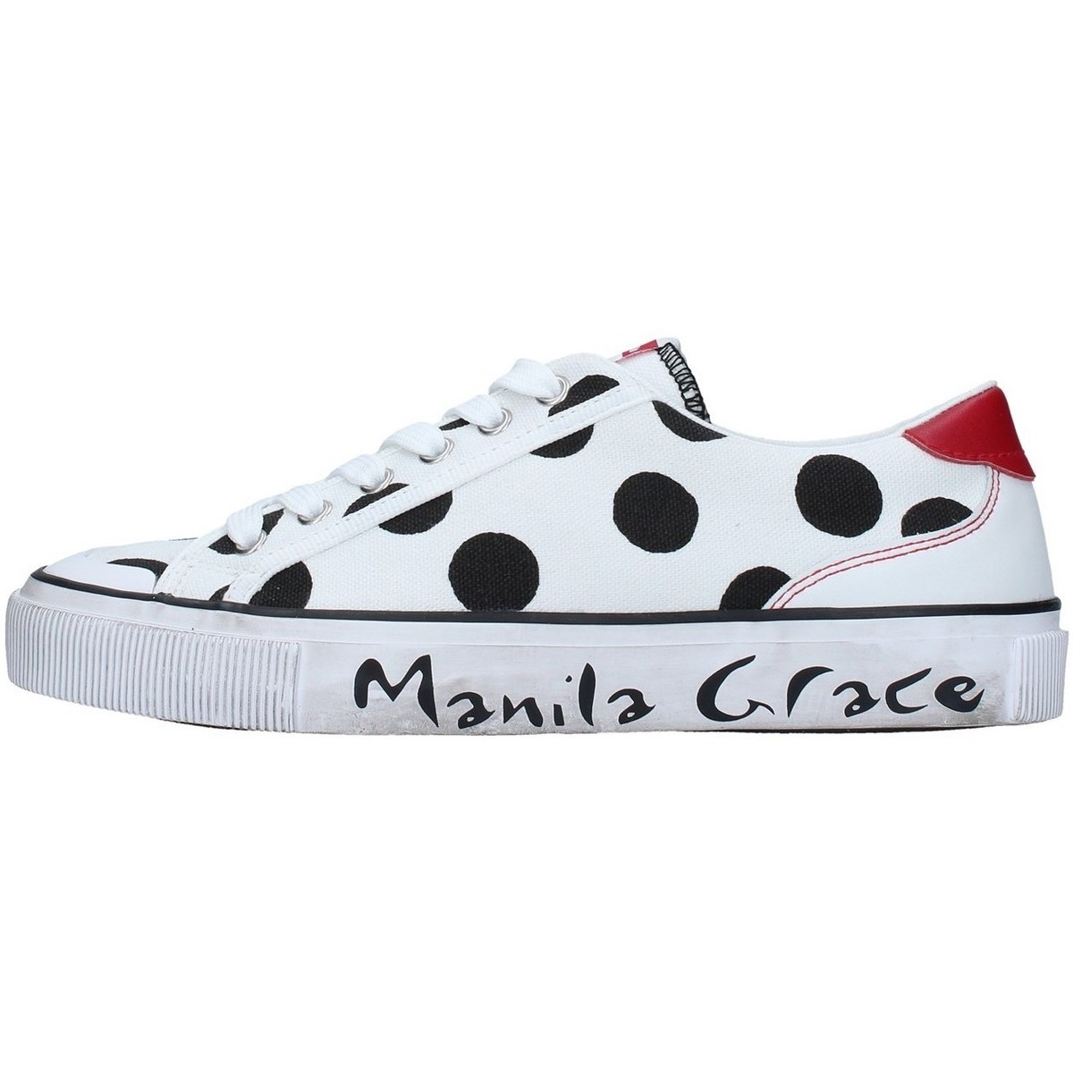 kengät Naiset Matalavartiset tennarit Manila Grace S631CP Valkoinen