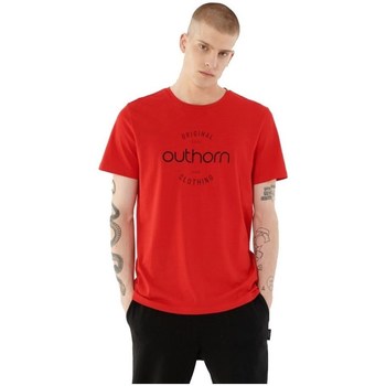 vaatteet Miehet Lyhythihainen t-paita Outhorn TSM600A Punainen