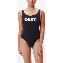 vaatteet Naiset Yksiosainen uimapuku Obey bold 3 Musta