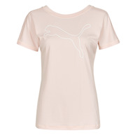 vaatteet Naiset Lyhythihainen t-paita Puma TRAIN FAVORITE JERSEY CAT TEE Vaaleanpunainen