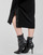 vaatteet Naiset Lyhyt mekko Karl Lagerfeld KITTED WRAP DRESS Musta