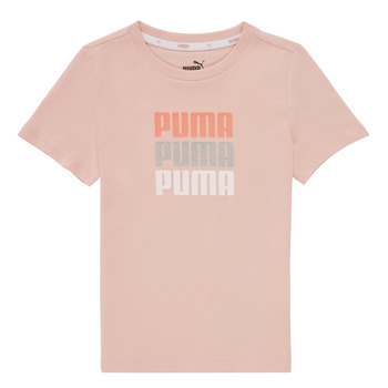 vaatteet Tytöt Lyhythihainen t-paita Puma ALPHA TEE Vaaleanpunainen