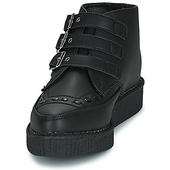 TUK POINTED CREEPER 3 BUCKLE BOOT Musta