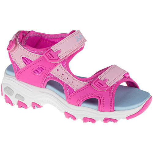 kengät Tytöt Urheilusandaalit Skechers D'Lites Vaaleanpunainen
