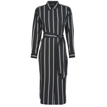 vaatteet Naiset Pitkä mekko Lauren Ralph Lauren RYNETTA-LONG SLEEVE-CASUAL DRESS Musta