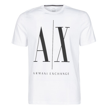 vaatteet Miehet Lyhythihainen t-paita Armani Exchange HULO Valkoinen