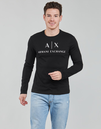 vaatteet Miehet T-paidat pitkillä hihoilla Armani Exchange 8NZTCH Musta