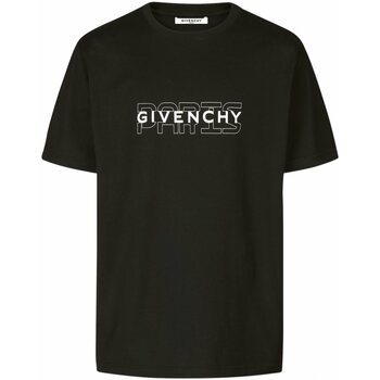 vaatteet Miehet Lyhythihainen t-paita Givenchy BM70SS3002 Musta