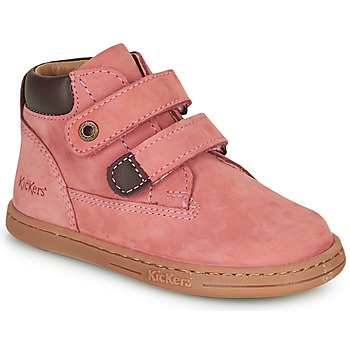 kengät Tytöt Bootsit Kickers TACKEASY Vaaleanpunainen