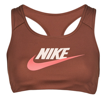 vaatteet Naiset Urheiluliivit Nike W NK DF SWSH CB FUTURA GX BRA Ruskea