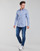 vaatteet Miehet Pitkähihainen paitapusero Tommy Jeans TJM ORIGINAL STRETCH SHIRT Sininen