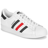 kengät Matalavartiset tennarit adidas Originals SUPERSTAR Valkoinen / Sininen / Punainen