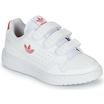 kengät Tytöt Matalavartiset tennarit adidas Originals NY 90  CF C Valkoinen / Vaaleanpunainen