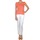 vaatteet Naiset Slim-farkut Calvin Klein Jeans JEAN BLANC BORDURE ARGENTEE Valkoinen