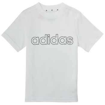 vaatteet Pojat Lyhythihainen t-paita adidas Performance ALBA Valkoinen