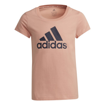 vaatteet Tytöt Lyhythihainen t-paita adidas Performance ALBERIC Vaaleanpunainen