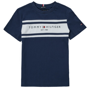 vaatteet Pojat Lyhythihainen t-paita Tommy Hilfiger DERREK Laivastonsininen