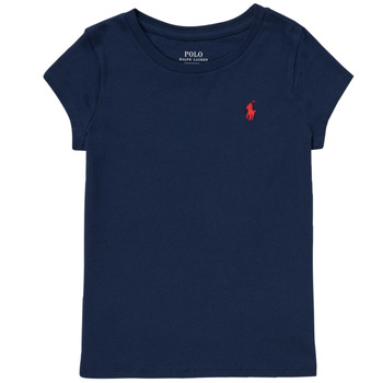 vaatteet Tytöt Lyhythihainen t-paita Polo Ralph Lauren NOIVEL Laivastonsininen