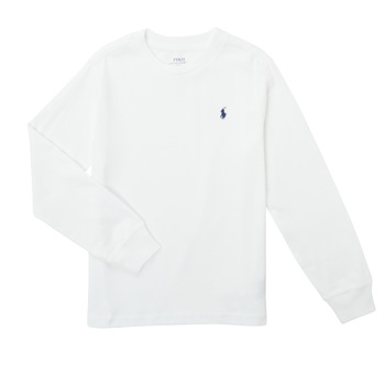 vaatteet Pojat T-paidat pitkillä hihoilla Polo Ralph Lauren KEMILO Valkoinen