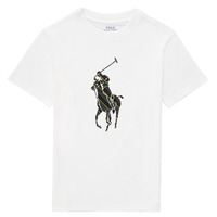 vaatteet Pojat Lyhythihainen t-paita Polo Ralph Lauren GUILIA Valkoinen