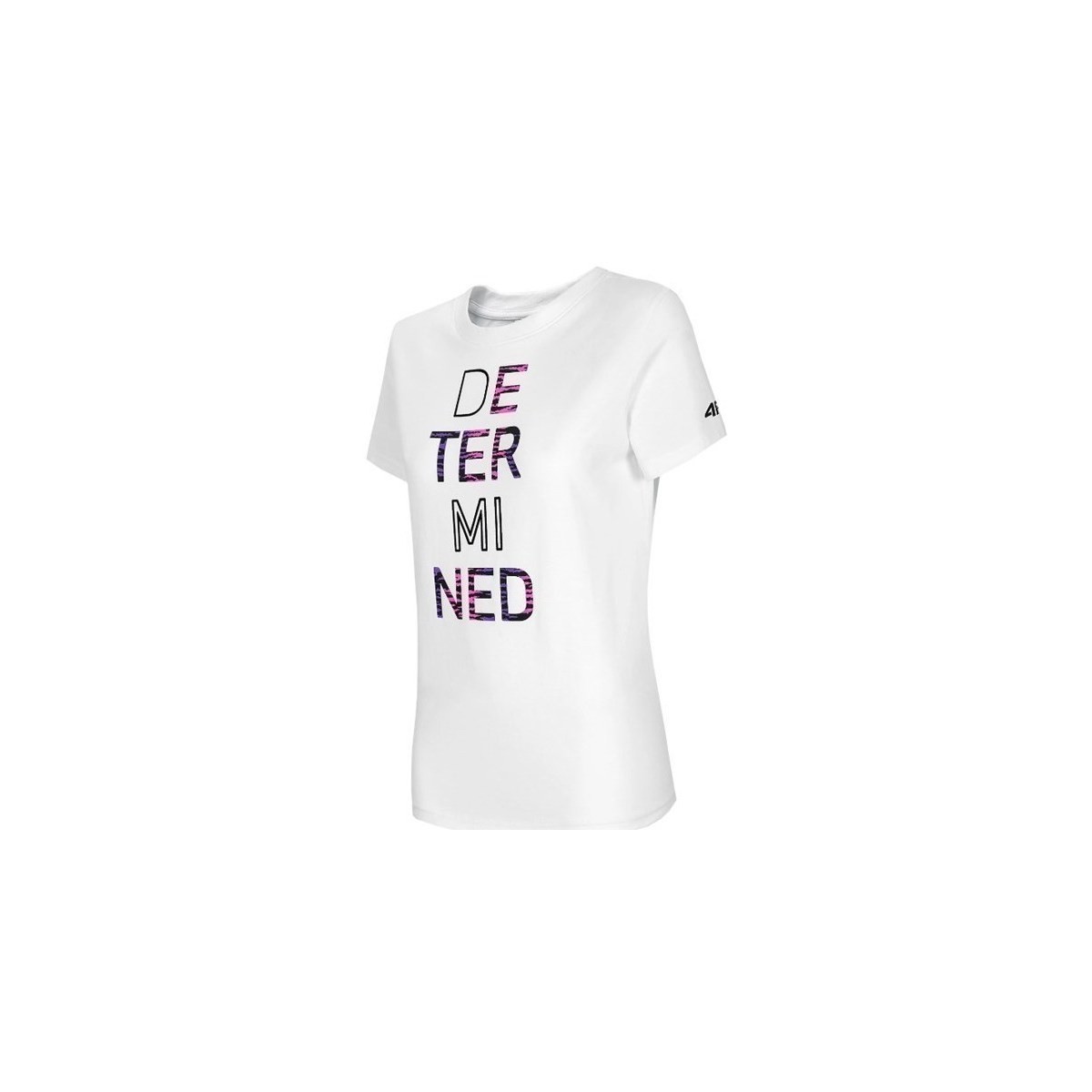 vaatteet Naiset Lyhythihainen t-paita 4F TSD018 Valkoinen