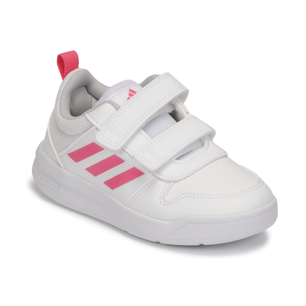 kengät Tytöt Matalavartiset tennarit adidas Performance TENSAUR C Valkoinen / Vaaleanpunainen