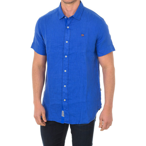vaatteet Miehet Lyhythihainen paitapusero Napapijri NP000IF1-BB41 Sininen