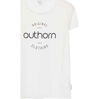 vaatteet Naiset Lyhythihainen t-paita Outhorn TSD606A Valkoinen