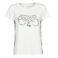 vaatteet Naiset Lyhythihainen t-paita Le Temps des Cerises LAUREN Valkoinen