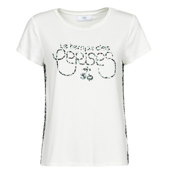 vaatteet Naiset Lyhythihainen t-paita Le Temps des Cerises LAUREN Valkoinen