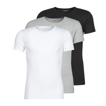 vaatteet Miehet Lyhythihainen t-paita Tommy Hilfiger STRETCH TEE X3 Valkoinen / Harmaa / Musta