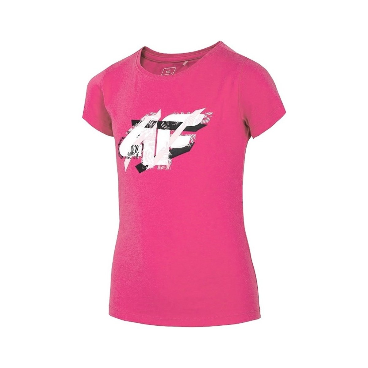 vaatteet Tytöt Lyhythihainen t-paita 4F JTSD002 Vaaleanpunainen