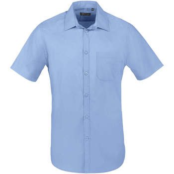 vaatteet Miehet Pitkähihainen paitapusero Sols BRISTOL FIT Azul Medio Sininen
