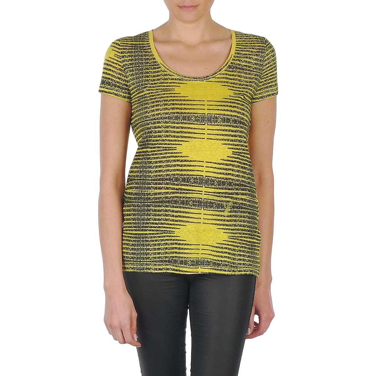 vaatteet Naiset Lyhythihainen t-paita Eleven Paris DARDOOT Keltainen