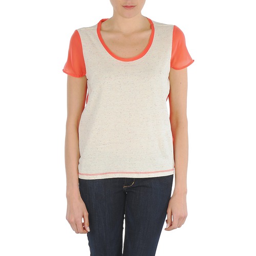 vaatteet Naiset Lyhythihainen t-paita Eleven Paris EDMEE Beige / Oranssi
