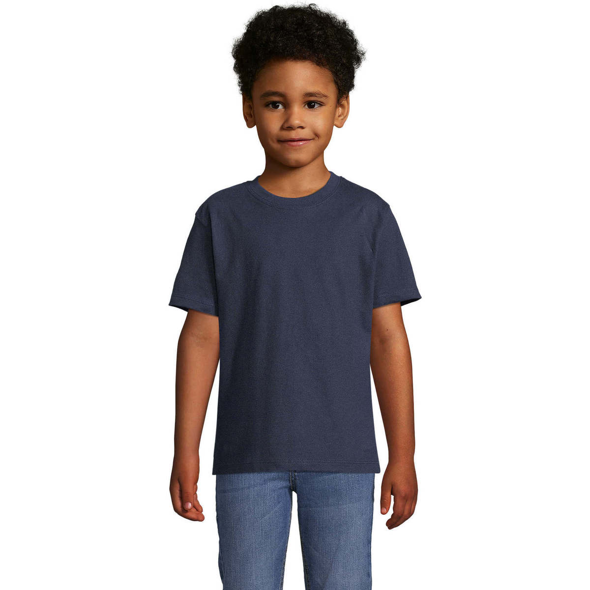 vaatteet Lapset Lyhythihainen t-paita Sols Camista infantil color French Marino Sininen