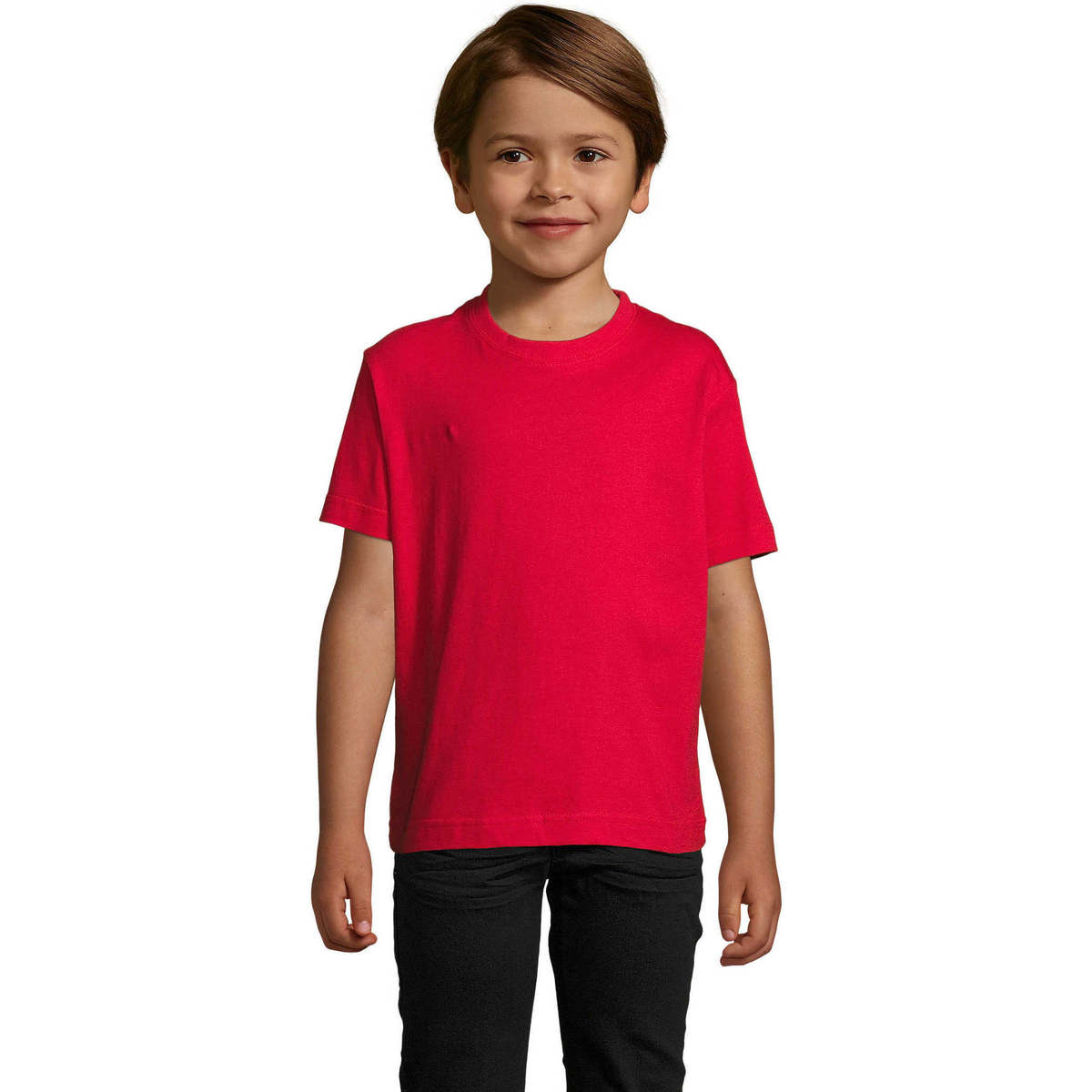vaatteet Lapset Lyhythihainen t-paita Sols Camista infantil color Rojo Punainen