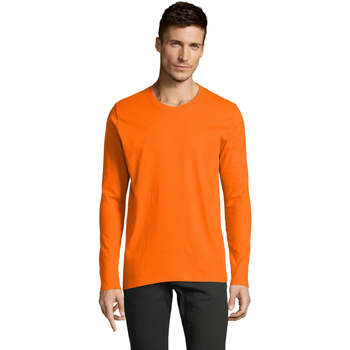 vaatteet Miehet T-paidat pitkillä hihoilla Sols Camiseta manga larga Oranssi