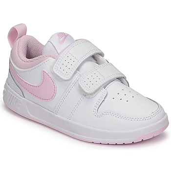 kengät Lapset Matalavartiset tennarit Nike NIKE PICO 5 (PSV) Valkoinen / Vaaleanpunainen