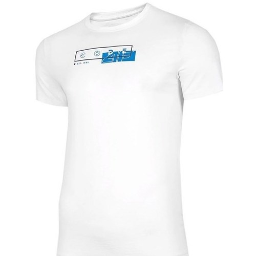 vaatteet Miehet Lyhythihainen t-paita 4F TSM021 Valkoinen