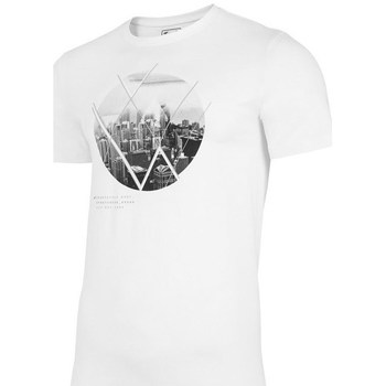 vaatteet Miehet Lyhythihainen t-paita 4F TSM023 Valkoinen