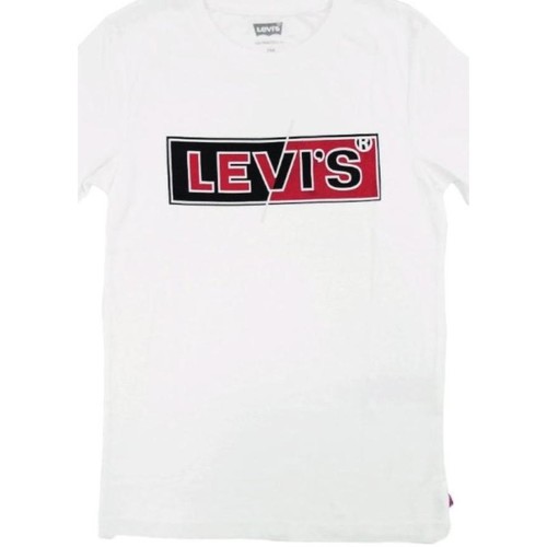 vaatteet Pojat Lyhythihainen t-paita Levi's  Valkoinen