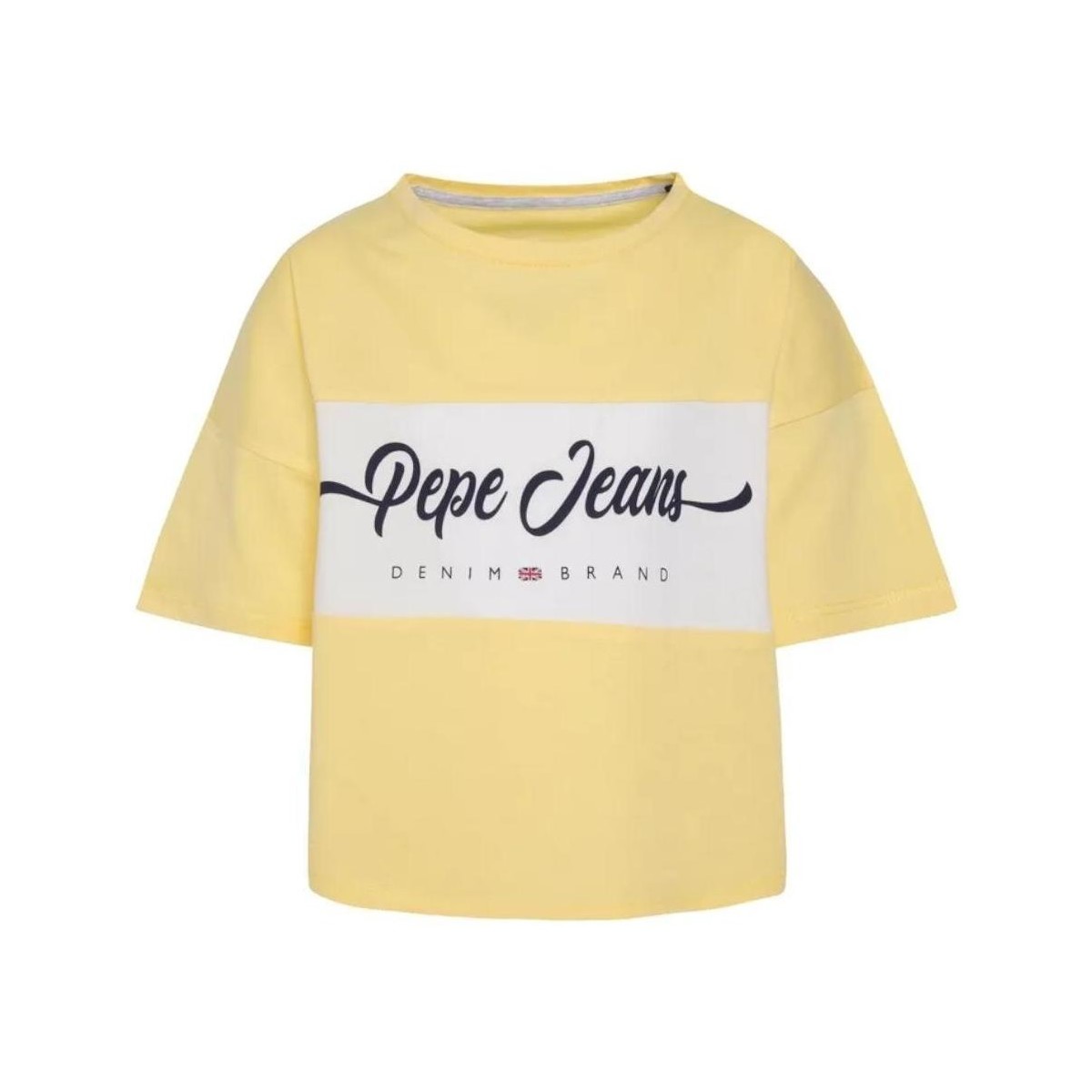 vaatteet Tytöt Lyhythihainen t-paita Pepe jeans  Keltainen